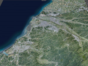 Hsinchu city Taiwan 50km Modelo 3D