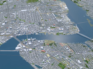 Jacksonville city Florida USA 80km Modèle 3D