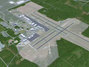 Jacksonville city Florida USA 80km Modèle 3D