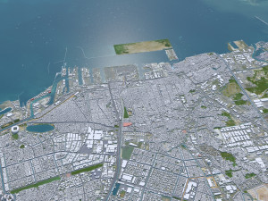 Jakarta city Indonesia 50km 3D Модель
