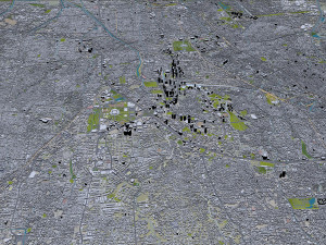 Jakarta city Indonesia 50km 3D Модель