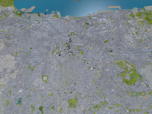 Jakarta city Indonesia 50km 3D Модель