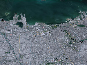 Jakarta city Indonesia 50km 3D Модель