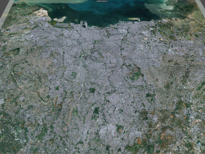 Jakarta city Indonesia 50km 3D Модель