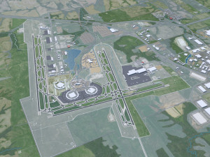 Kansas City Missouri USA 80km 3D Model