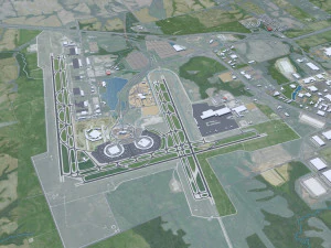 Kansas City Missouri EUA 80 km Modelo 3D