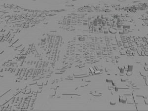 Kansas City Missouri USA 80km 3D Model