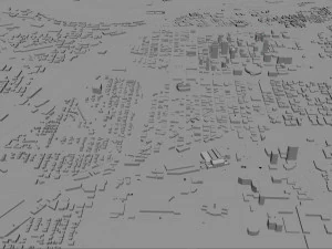 Kansas City Missouri EUA 80 km Modelo 3D