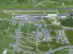 Katowice city Poland 70km 3D Model