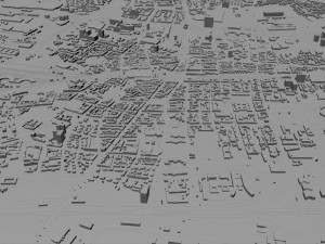 Katowice city Poland 70km 3D Model
