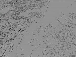 Kiel city Germany 70km 3D Model