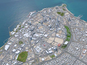 Kuwait city 80km 3D Model