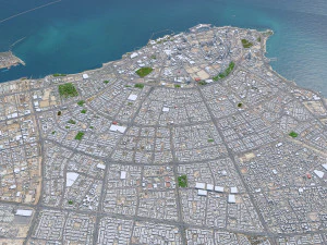 Kuwait city 80km 3D Model