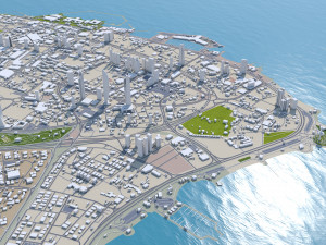 Kuwait city 80km Modelo 3D