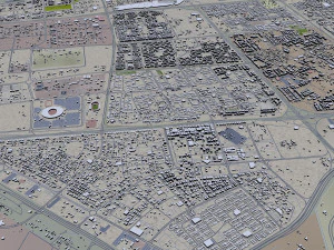 Kuwait city 80km 3D Model