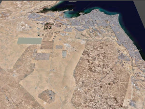 Kuwait city 80km 3D Model