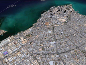 Kuwait city 80km 3D Model