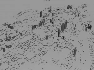 Kuwait city 80km 3D Model