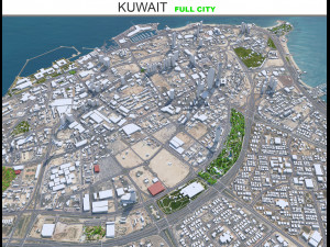 Kuwait city 80km 3D 모델