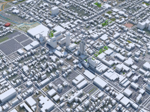 Lexington city Kentucky USA 70km 3Dモデル