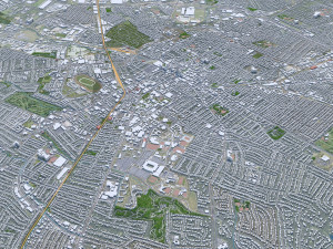 Lexington city Kentucky USA 70km 3Dモデル