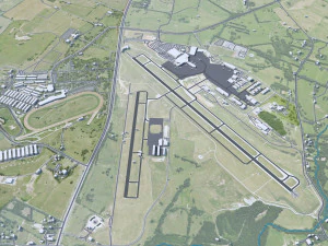 Lexington city Kentucky USA 70km 3D Model