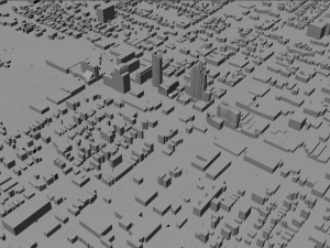 Lexington city Kentucky USA 70km 3Dモデル