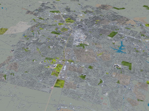 Lexington city Kentucky USA 70km 3Dモデル