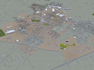 Lexington city Kentucky USA 70km 3Dモデル