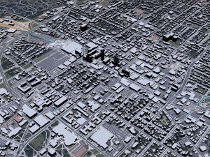 Lexington city Kentucky USA 70km 3Dモデル
