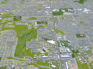 Little Rock city Arkansas USA 40km Modelo 3D