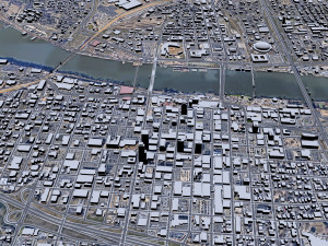 Little Rock city Arkansas USA 40km Modelo 3D