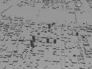 Little Rock city Arkansas USA 40km 3D Model
