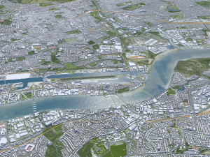London city UK 100km 3D Model
