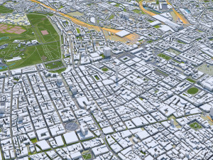 London city UK 100km 3D Model