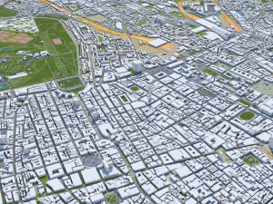London city UK 100km 3D Model