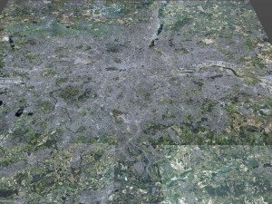 London city UK 100km 3D Model