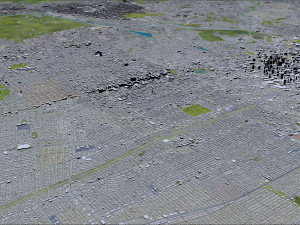 Los Angeles city California USA 100km Model 3D