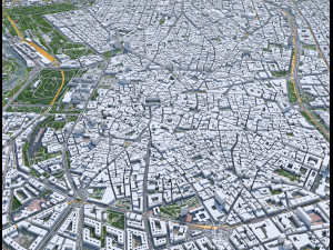 Madrid city Spain 80km Modelo 3D