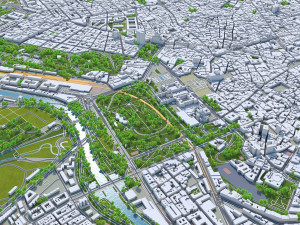 Madrid city Spain 80km Modelo 3D