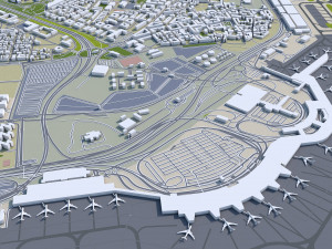 Madrid city Spain 80km Modelo 3D