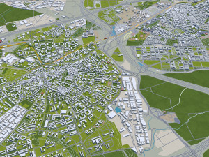 Madrid city Spain 80km Modelo 3D