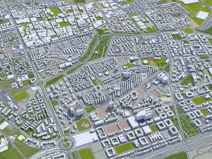 Madrid city Spain 80km Modelo 3D