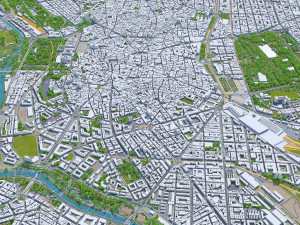 Madrid city Spain 80km Modelo 3D