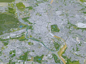 Madrid city Spain 80km Modelo 3D