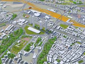 Madrid city Spain 80km Modelo 3D