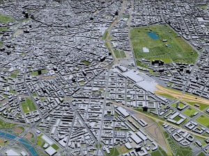 Madrid city Spain 80km Modelo 3D