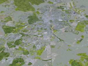 Madrid city Spain 80km Modelo 3D