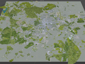 Madrid city Spain 80km Modelo 3D