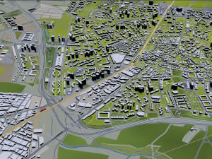 Madrid city Spain 80km Modelo 3D